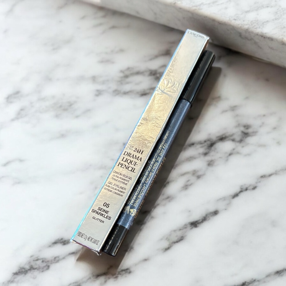 ⚫️ Lancôme Drama Liqui-Pencil Waterproof Eyeliner Gel Pencil 05 Seine Sparkle - Picture 9 of 9
